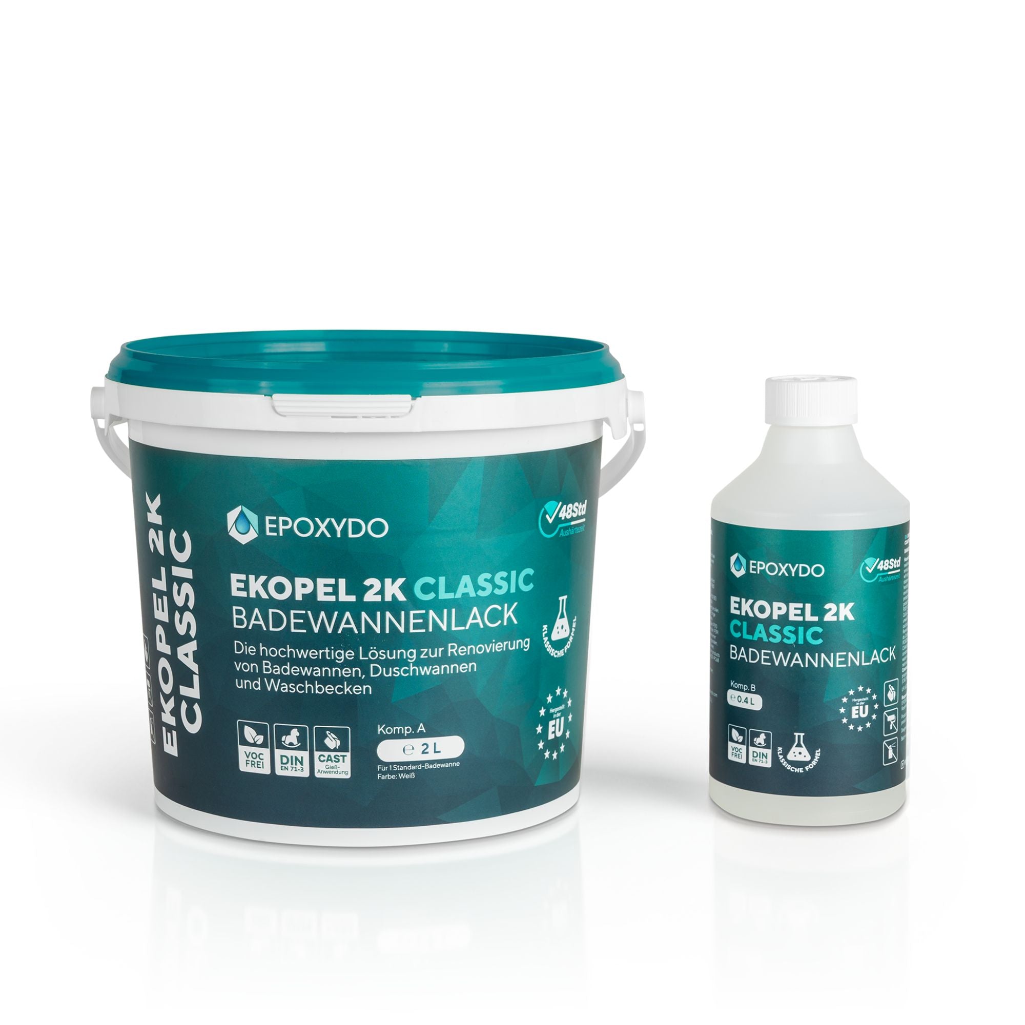 ekopel 2k ekopel roll on badewanne neu beschichten beschichtung neu auftragen neu gestalten streichen weiß wanne fliesen badewannenlack set von frei epoxydo